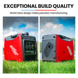 NNEMB Inverter Generator 3500W Max 3200W Rated Trade Camping Home-Red
