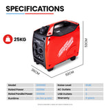 NNEMB 2 x 2200W Portable Power Generator with Bonus Parallel Kit