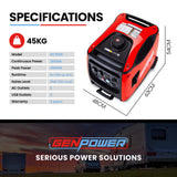 NNEMB Inverter Generator 4500W Max 3500W Rated Trade Camping Home
