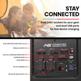 NNEMB Inverter Generator 4kW Peak 3.5kW Rated Portable Petol Construction Camping
