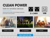 NNEMB 3.5kW Peak 3.1kW Rated Portable Open-Frame Inverter Generator