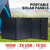 NNEMB 500W/1000W 515Wh Portable Lithium Power Station Solar Generator with Folding Solar Panels