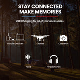 NNEMB 300W/600W 307Wh Portable Lithium Power Station Solar Generator Camping Off Grid Supply System