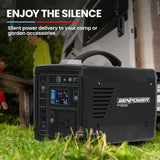 NNEMB 300W/600W 307Wh Portable Lithium Power Station Solar Generator Camping Off Grid Supply System