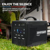 NNEMB 500W/1000W 41Ah 615Wh Portable Lithium Power Station Solar Generator Camping Off Grid Supply System