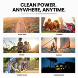 NNEMB 500W/1000W 41Ah 615Wh Portable Lithium Power Station Solar Generator Camping Off Grid Supply System