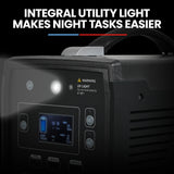 NNEMB 500W/1000W 41Ah 615Wh Portable Lithium Power Station Solar Generator Camping Off Grid Supply System