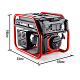 NNEMB 4.2kW Peak 3kW Rated Generator Single-Phase Petrol-Site Portable