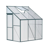 NNEDSZ Greenhouse Aluminium Polycarbonate Green House Garden Shed1.9x1.27M
