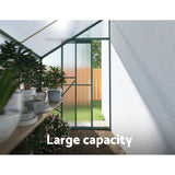 NNEDSZ Greenhouse Aluminium Polycarbonate Green House Garden Shed1.9x1.27M