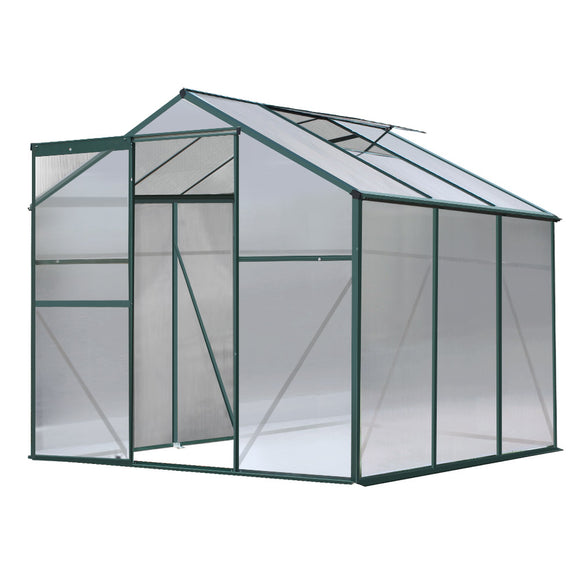 NNEDSZ Greenhouse Aluminum Green House Garden Shed Polycarbonate 1.9x1.9M