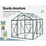 NNEDSZ Greenhouse Aluminum Green House Garden Shed Polycarbonate 1.9x1.9M