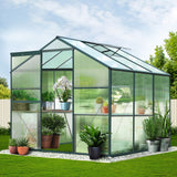 NNEDSZ Greenhouse Aluminum Green House Garden Shed Polycarbonate 1.9x1.9M
