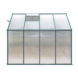NNEDSZ Greenhouse Aluminium Green House Garden Polycarbonate 2.52x1.27M
