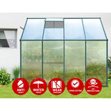 NNEDSZ Greenhouse Aluminium Green House Garden Polycarbonate 2.52x1.27M