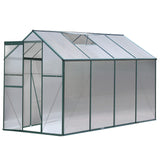 NNEDSZ Aluminum Greenhouse Green House Garden Shed Polycarbonate 2.52x1.9M