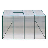 NNEDSZ Aluminum Greenhouse Green House Garden Shed Polycarbonate 2.52x1.9M