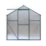 NNEDSZ Aluminum Greenhouse Green House Garden Shed Polycarbonate 2.52x1.9M