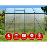 NNEDSZ Aluminum Greenhouse Green House Garden Shed Polycarbonate 2.52x1.9M