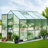 NNEDSZ Aluminum Greenhouse Green House Garden Shed Polycarbonate 2.52x1.9M