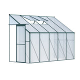 NNEDSZ Greenhouse Aluminium Green House Garden Shed Polycarbonate 3x1.27M