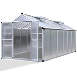 NNEDSZ Greenhouse Aluminium Green House Garden Shed Greenhouses 3.7x2.5M