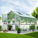NNEDSZ Greenhouse Aluminium Green House Garden Shed Greenhouses 3.7x2.5M
