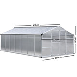 NNEDSZ Greenhouse Aluminium Green House Garden Shed Greenhouses 4.1x2.5M