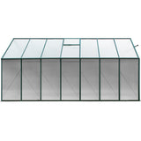 NNEDSZ Aluminium Greenhouse Green House Garden Polycarbonate 4.43X2.44M