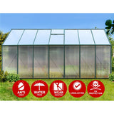 NNEDSZ Aluminium Greenhouse Green House Garden Polycarbonate 4.43X2.44M