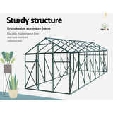 NNEDSZ Aluminium Greenhouse Green House Garden Polycarbonate 4.43X2.44M