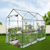 NNEDSZ Greenfingers Greenhouse Garden Shed Green House 1.9X1.2M Storage Greenhouses Clear
