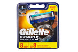 NNEKG Gillette Fusion ProGlide Manual Cartridge Refill Blades 8 Pack
