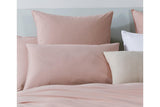 NNEKG Casa Vintage Washed Cotton King Bed Quilt Cover Set Pink
