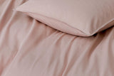 NNEKG Casa Vintage Washed Cotton King Bed Quilt Cover Set Pink