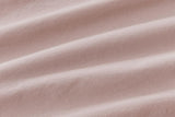 NNEKG Casa Vintage Washed Cotton King Bed Quilt Cover Set Pink