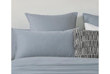 NNEKG Casa Vintage Washed Cotton Queen Bed Quilt Cover Set Silver