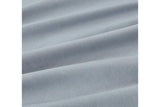 NNEKG Casa Vintage Washed Cotton Queen Bed Quilt Cover Set Silver