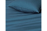 NNEKG Casa Vintage Washed Cotton Queen Bed Quilt Cover Set Teal