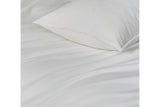 NNEKG Casa Vintage Washed Cotton Queen Bed Quilt Cover Set White