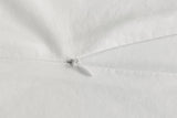 NNEKG Casa Vintage Washed Cotton Queen Bed Quilt Cover Set White