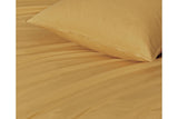 NNEKG Casa Vintage Washed Cotton Queen Bed Quilt Cover Set Yellow