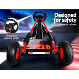 NNEDSZ Pedal Go Kart Car Ride On Toys Racing Bike Rubber Tyre Adjustable Seat
