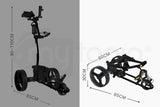 NNEMB 500W Electric Golf Buggy Twin Motor-Drink and Umbrella Holder-Black