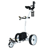 NNEMB 500W Electric Golf Buggy Twin Motor-Drink and Umbrella Holder-White