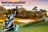 NNEMB Electric Motorised Golf Buggy-Drink and Umbrella Holder-White