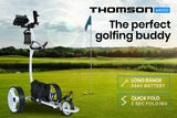 NNEMB Electric Motorised Golf Buggy-Drink and Umbrella Holder-White