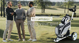 NNEMB Electric Motorised Golf Buggy-Drink and Umbrella Holder-White