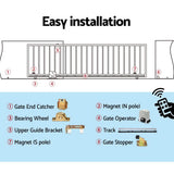 NNEDSZ Electric Sliding Gate Opener 1200KG With Hardware Kit 4M Rail