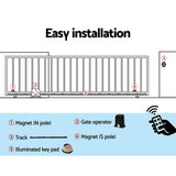 NNEDSZ Auto Electric Sliding Gate Opener 1000KG Keypad 4M Rails